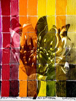 2020-06-12  Malachitblüte 09 60x80cm Tinte auf Hahnemühlepapier